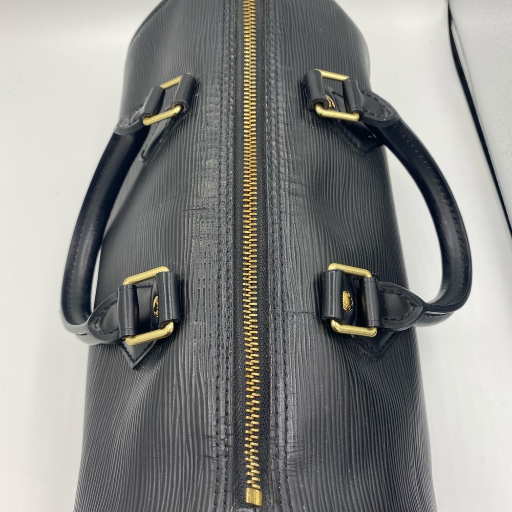 LOUIS VUITTON Speedy 25 Black Epi Handbag